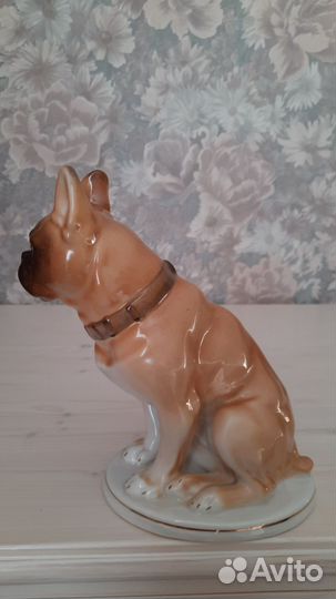 Статуэтка Собака боксер лфз большая Фарфор