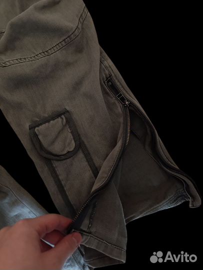 Джинсы archive клеш на застежке