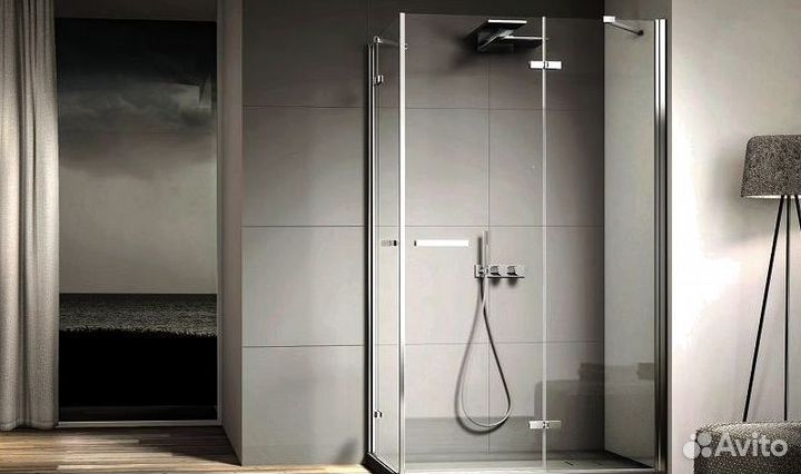 Душевая стеклянная перегородка