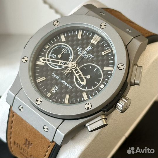 Мужские наручные часы hublot с хронографом
