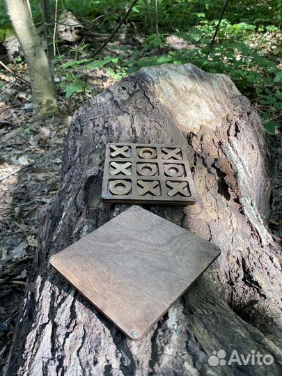 Настольная игра из дерева Крестики-нолики