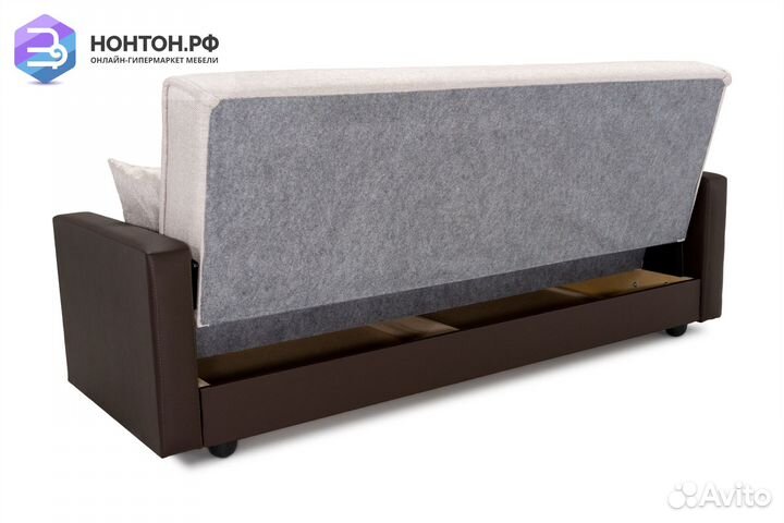 Диван книжка Лондон рогожка бежевая