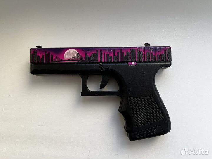 Деревянный пистолет резинкострел Glock-18 из CS:GO