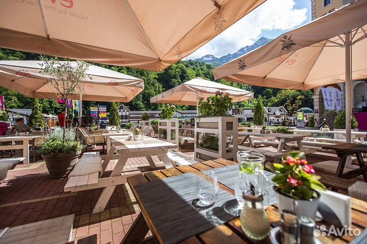 Зонты усиленные для летнего кафе