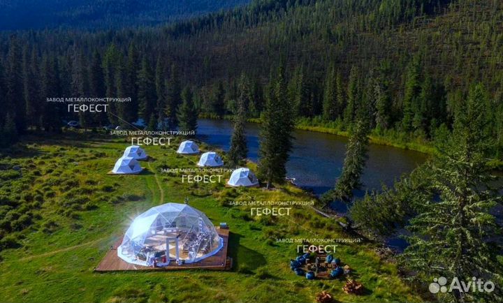 Сферический шатер для кафе и рестранов S112м2