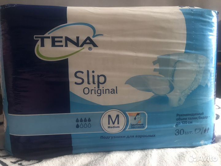 Памперсы для взрослых размер m по 30 штук