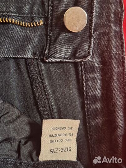 Джинсы широкие, хлопок 44- 46 р