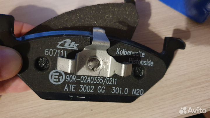Тормозные колодки ATE 3002 GG / артикул 607111