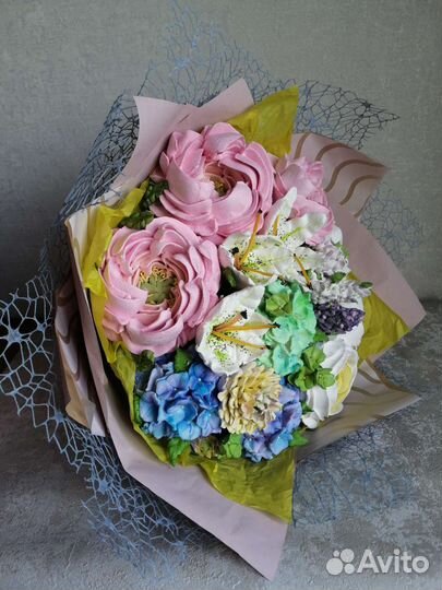 Съедобный букет из зефира на День рождения