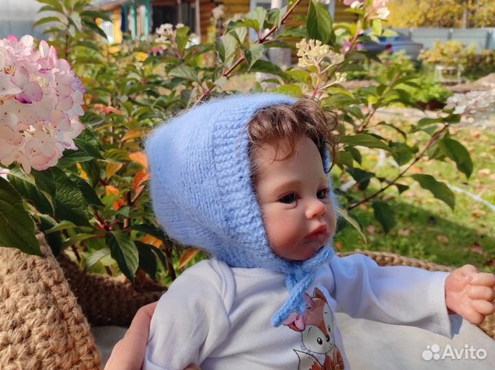 Комплект детский голубой 0-3 мес