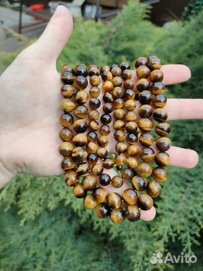 Тигровый глаз 8 мм, 10 мм