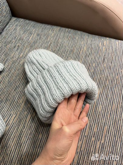 Шапка с шарфом женская