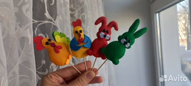 Топперы из фетра на пасху