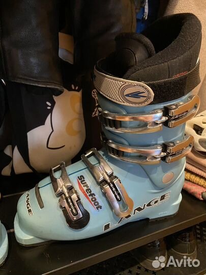 Горнолыжные ботинки lange 23,5 и горные лыжи 130см