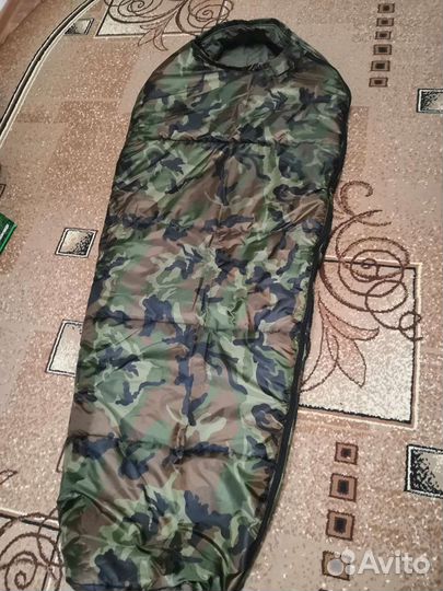 Армейский спальный мешок зимний