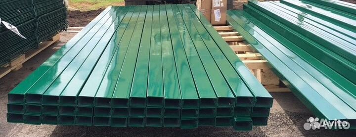 Столб для 3d забора, оцинкованный 2.5м