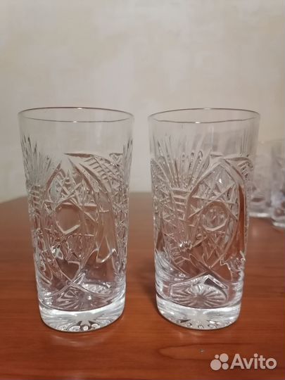 Хрустальные стаканы СССР новые