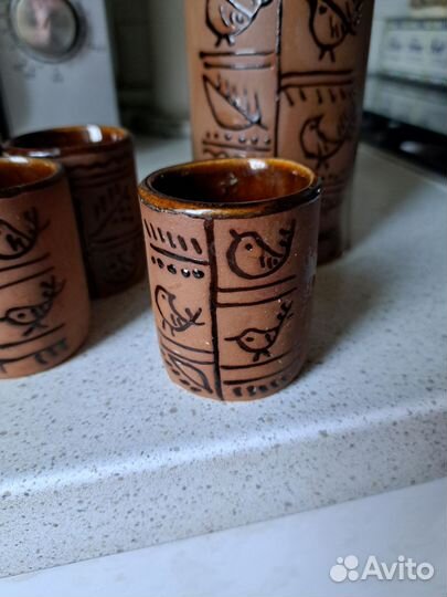 Кувшин для чачи глиняный