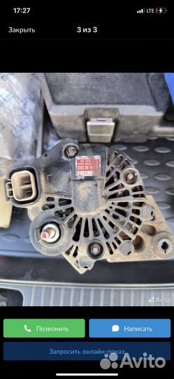 Генератор хендай gets,accent,elantra