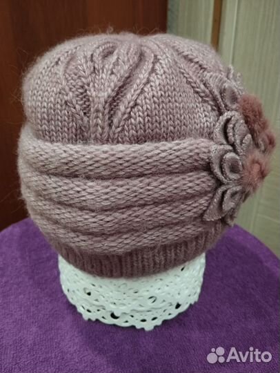 Шапка вязанная женская