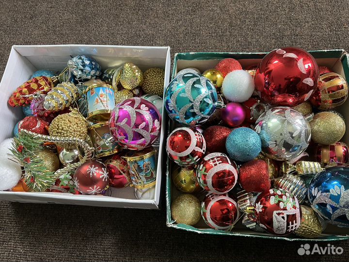 Новогодние шары на елку ретро