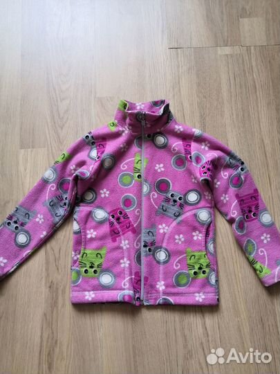 Флисовая кофта для девочки 110-116