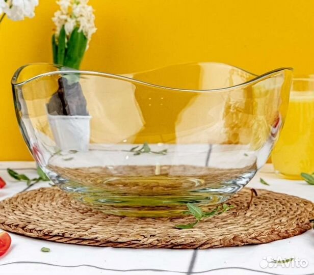 Салатник большой стеклянный