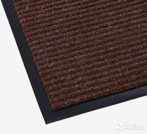 Коврик придверный влаговпитывающий, коричневый