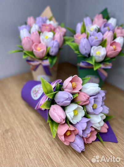 Букет цветов из мыла