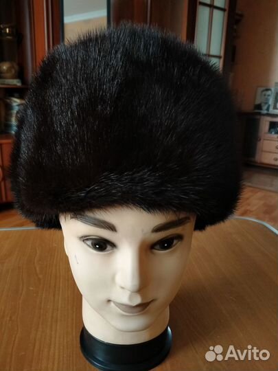 Норковая шапка мужская