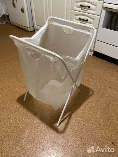 Мешок для белья на опоре элль белый икеа, IKEA