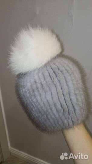 Шапка норковая женская