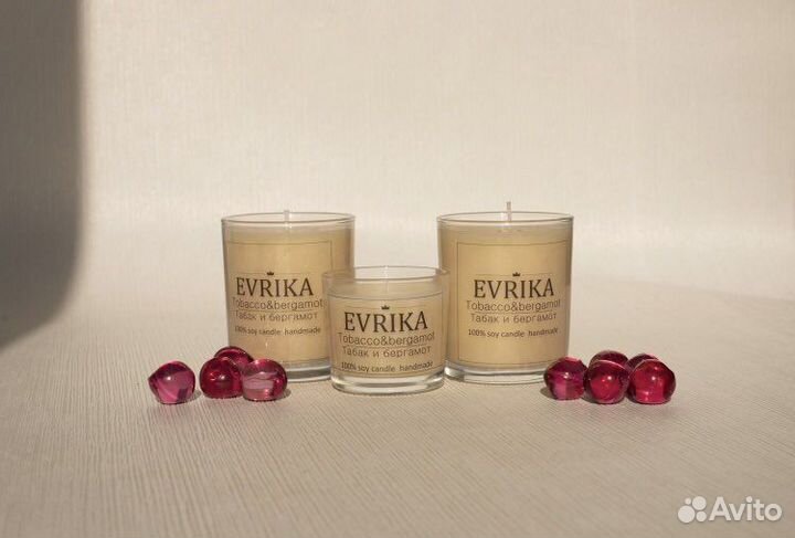 Ароматическая свеча ручной работы