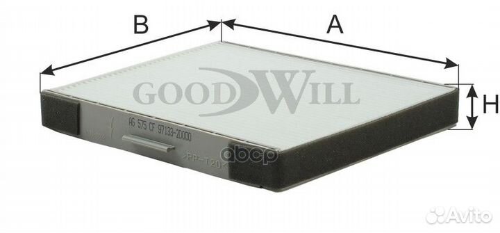 Фильтр салона hyndai Coupe,Elantra,Matrix AG575CF