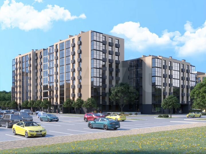 3-к. квартира, 74,5 м², 1/9 эт.
