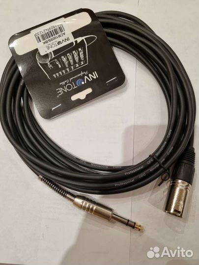 Кабель 6.3 Jack stereo - XLR (папа) Invotone