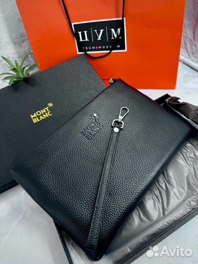 Клатч кожаный montblanc
