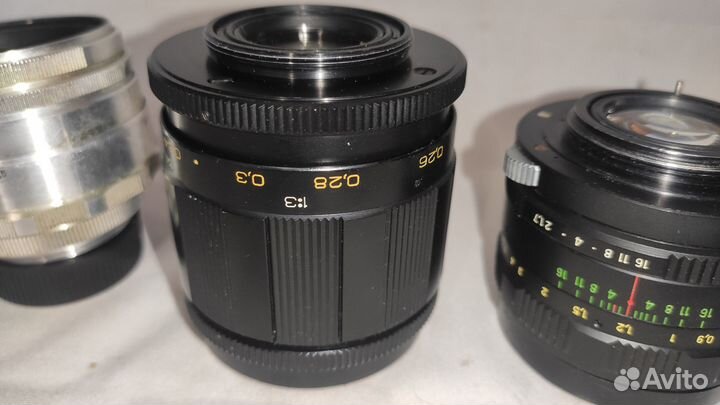 Объективы Гелиос-44; волна-9; зенитар 50/1.7