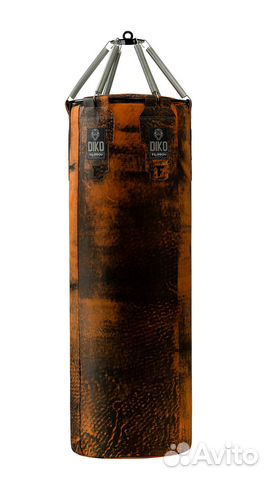 Боксерский мешок Diko Filippov из кожи на пружинах