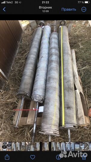 Пружины 152мм для ворот секционных