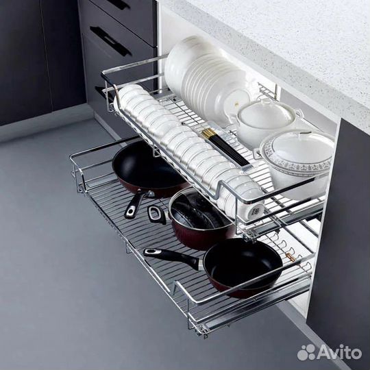 Корзина выкатная с доводчиком