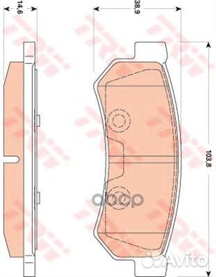 Колодки тормозные дисковые зад GDB4178 TRW