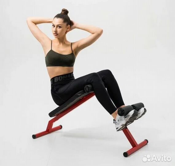 Скамья 2в1 для спины пресса складная универсальная