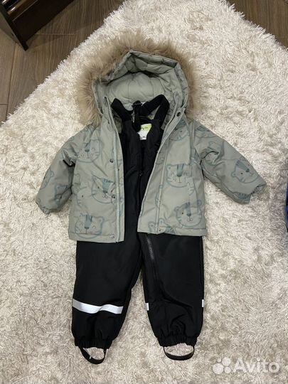 Зимний комбинезон для мальчика 86