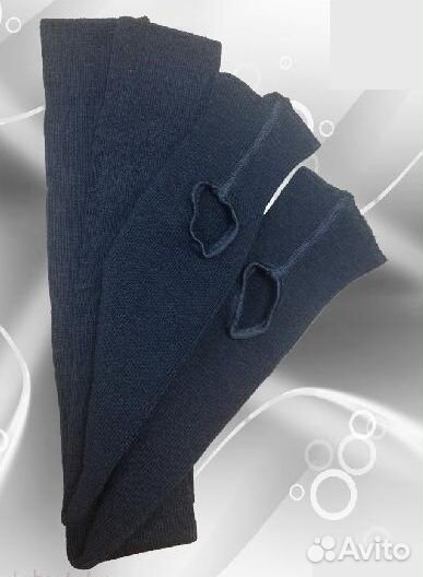 Гетры серый меланж