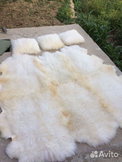 Ковёр из овечьего меха, плед меховой180на 180см
