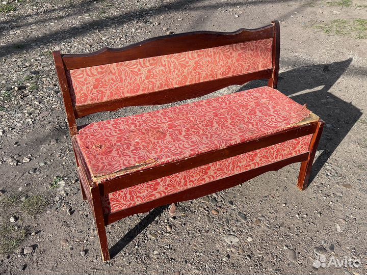 Лавка винтажная, скамья. В стиле ампир