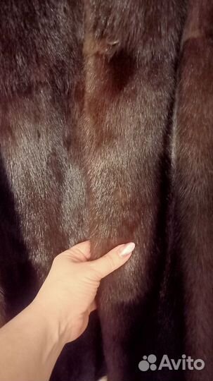 Шуба норковая с капюшоном