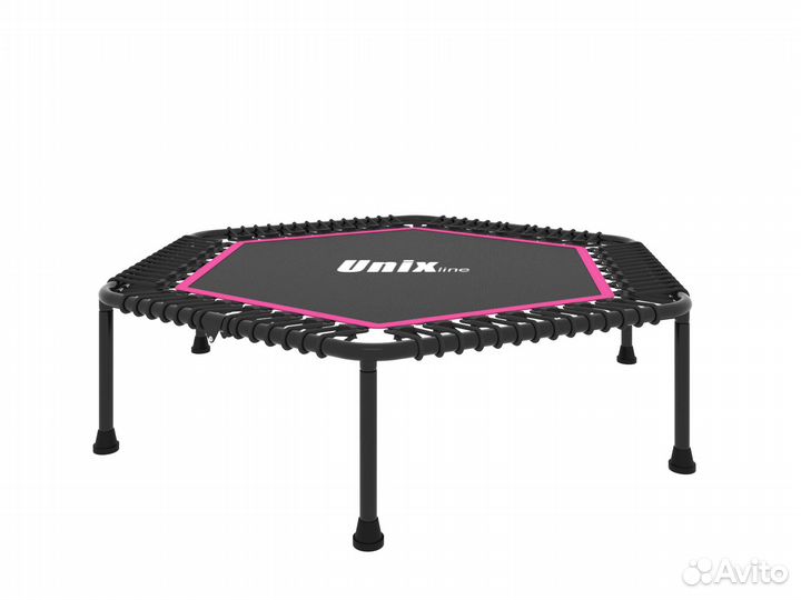 Батут unix Line fitness Lite Pink (130 cm)