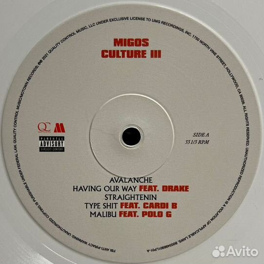 Migos Culture 3 (2LP, LE,White)